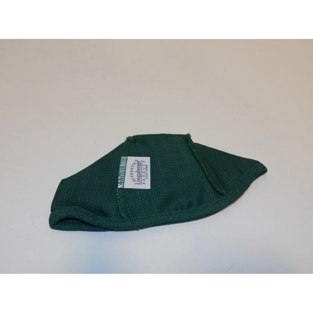 Raspberry Booking or Lucky Charm Basket Ivy Green Liner Longaberger NOS